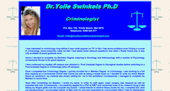 Desktop Screenshot of dryolieswinkelscriminologist.com